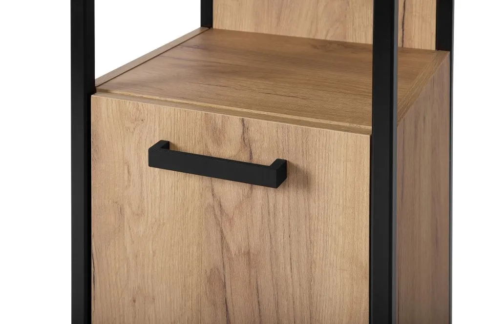 Szafka łazienkowa BROOKLIN 800 dąb craft złoty słupek | MIRAT. w stylu LOFT kolekcja BROOKLIN