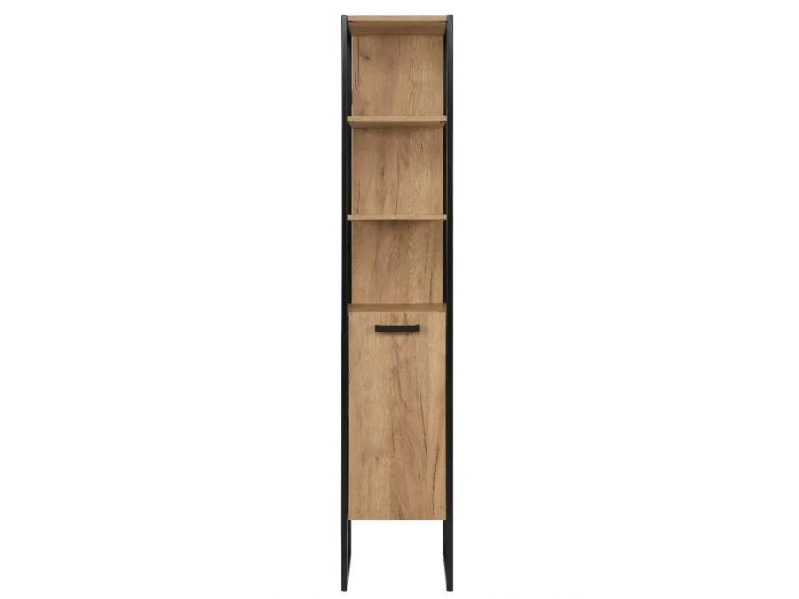 Zestaw mebli łazienkowych BROOKLIN dąb craft złoty z uchwytami | MIRAT. w stylu LOFT kolekcja BROOKLIN