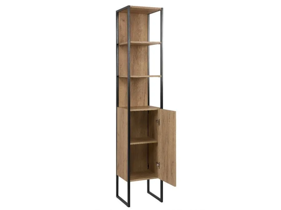 Zestaw mebli łazienkowych BROOKLIN dąb craft złoty z uchwytami | MIRAT. w stylu LOFT kolekcja BROOKLIN