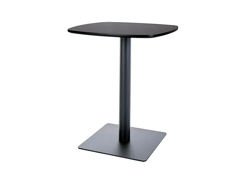 Stolik barowy BT-001 60x60 czarny kwadratowy I sklep meblowy MIRAT.