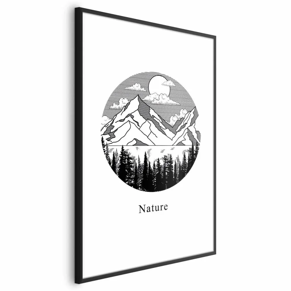 Plakat Zaginiona kraina 29,7x42 cm z ramą czarną bez marginesu | MIRAT.