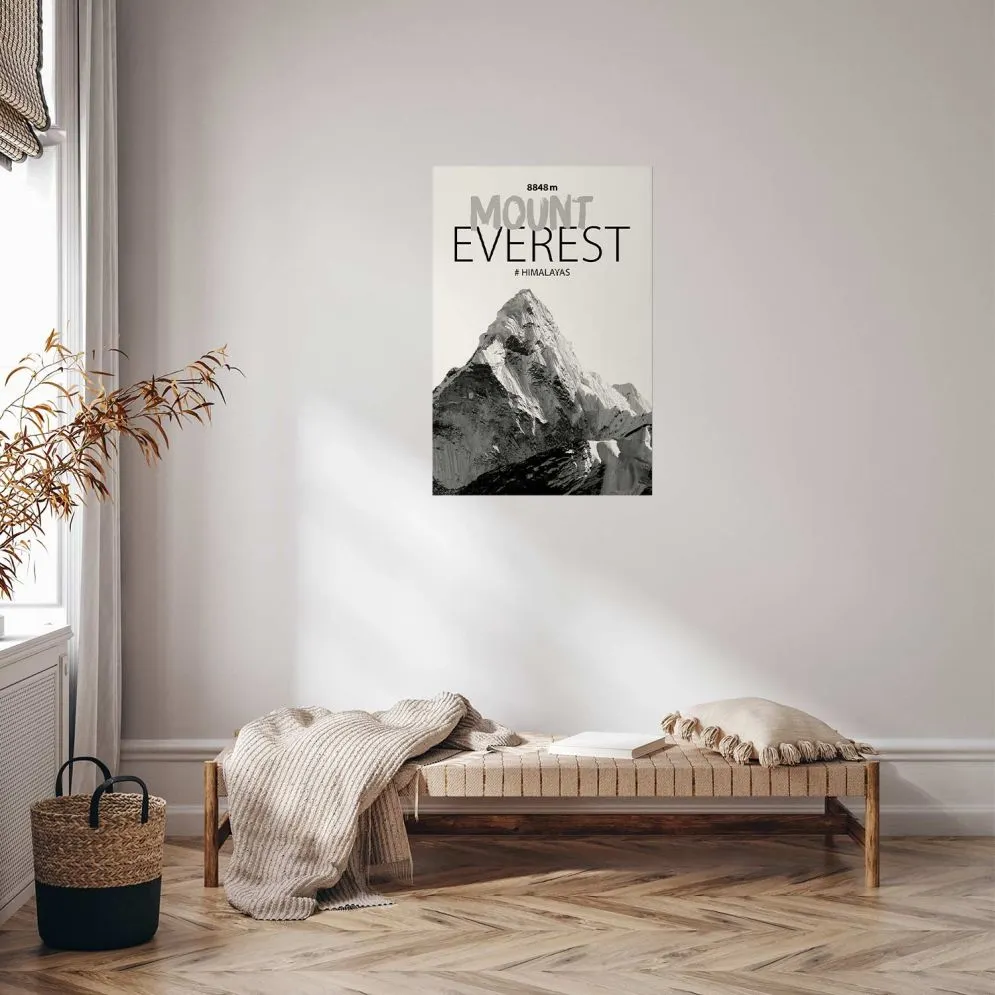 Plakat Mount Everest 21x30 cm bez ramy bez marginesu | MIRAT.
