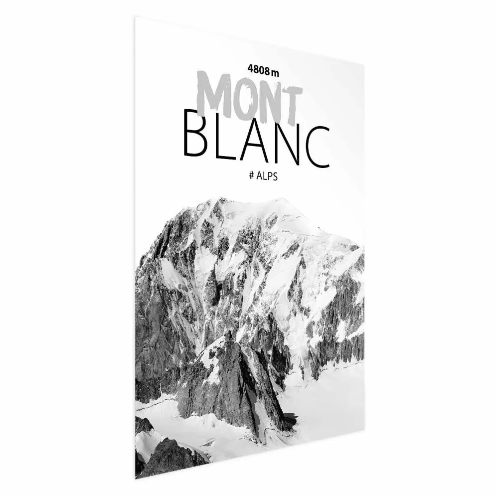 Plakat Mont Blanc 21x30 cm bez ramy bez marginesu | MIRAT.