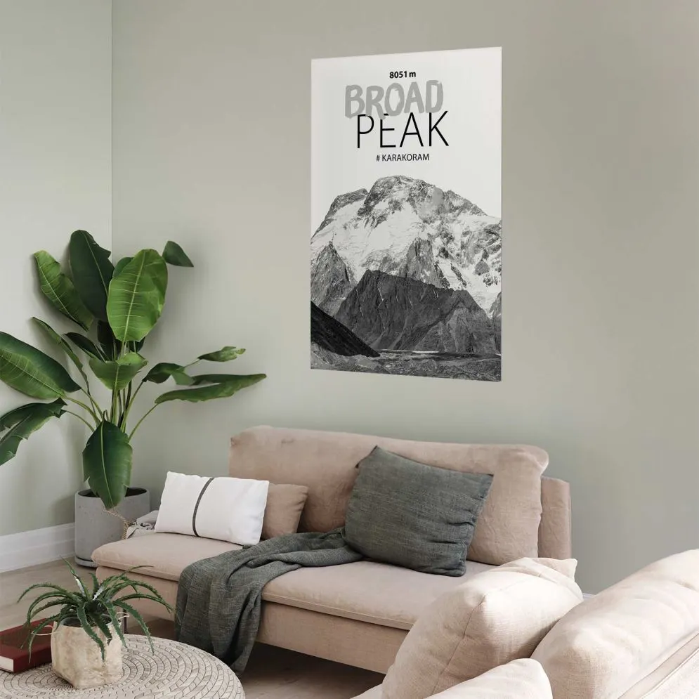 Plakat Broad Peak 21x30 cm bez ramy bez marginesu | MIRAT.