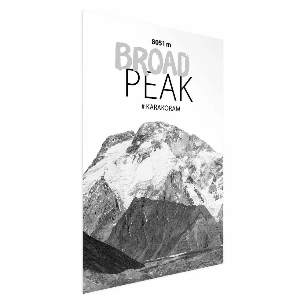 Plakat Broad Peak 21x30 cm bez ramy bez marginesu | MIRAT.