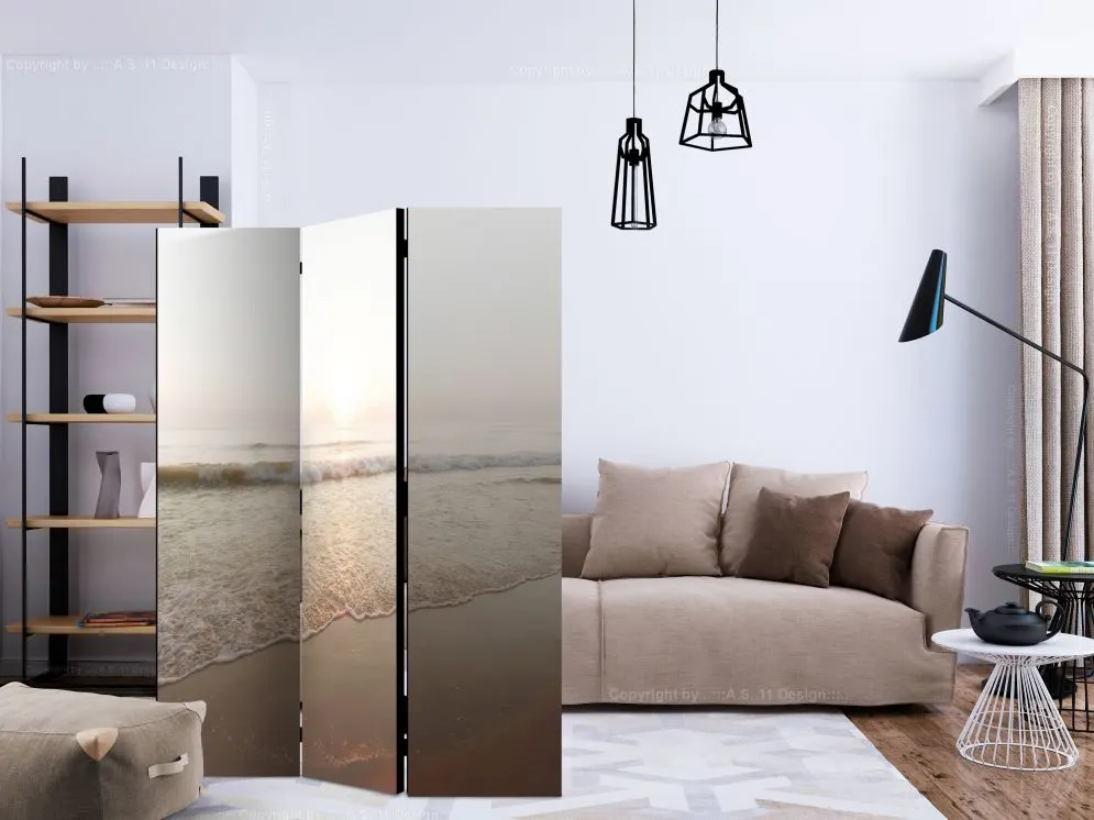 Parawan jednostronny Pejzaże 135x172 cm 3-częściowy biały | MIRAT.