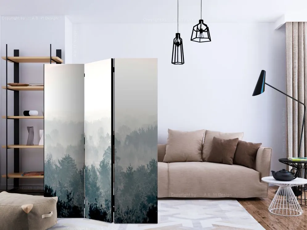 Parawan akustyczny Pejzaże 135x172 cm 3-częściowy czarny | MIRAT.