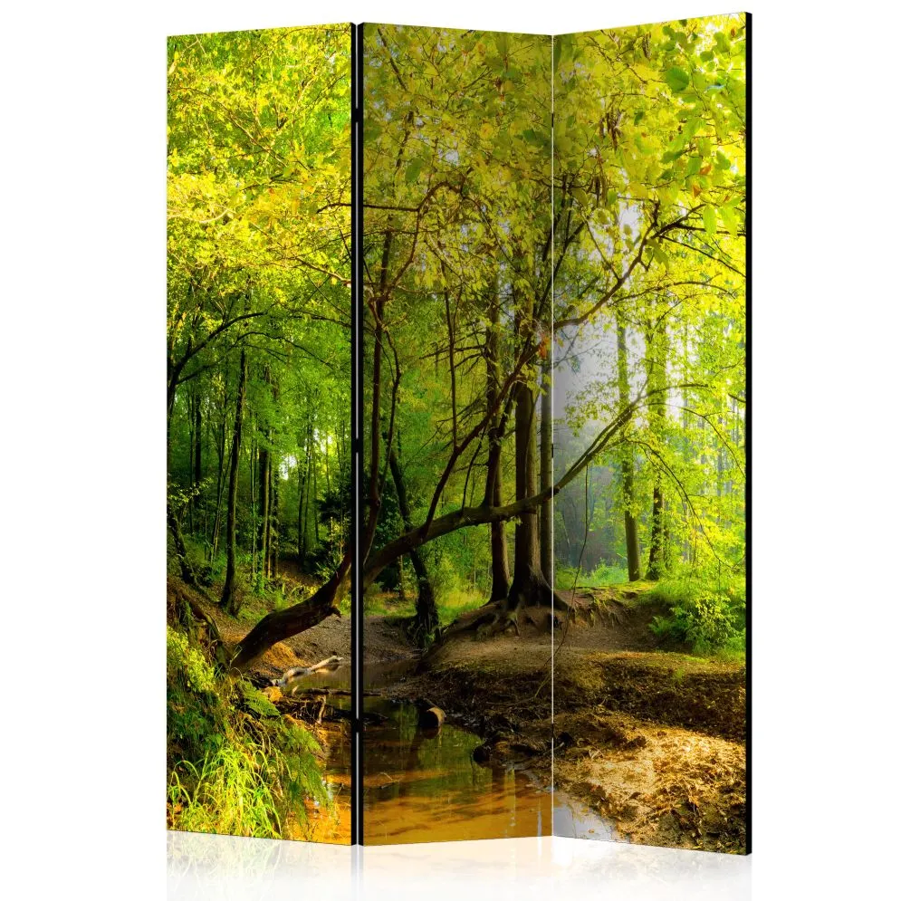 Parawan jednostronny Pejzaże 135x172 cm 3-częściowy żółty | MIRAT.