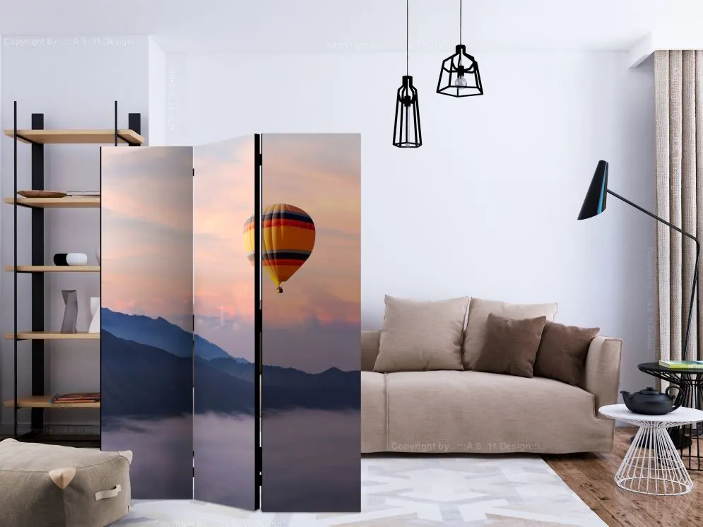 Parawan akustyczny Pejzaże 135x172 cm 3-częściowy wielokolorowy | MIRAT.