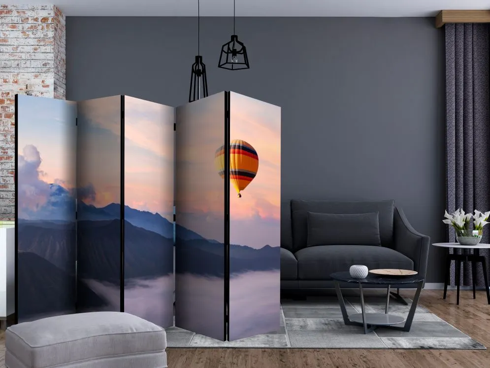 Parawan akustyczny Pejzaże 225x172 cm 5-częściowy wielokolorowy | MIRAT.