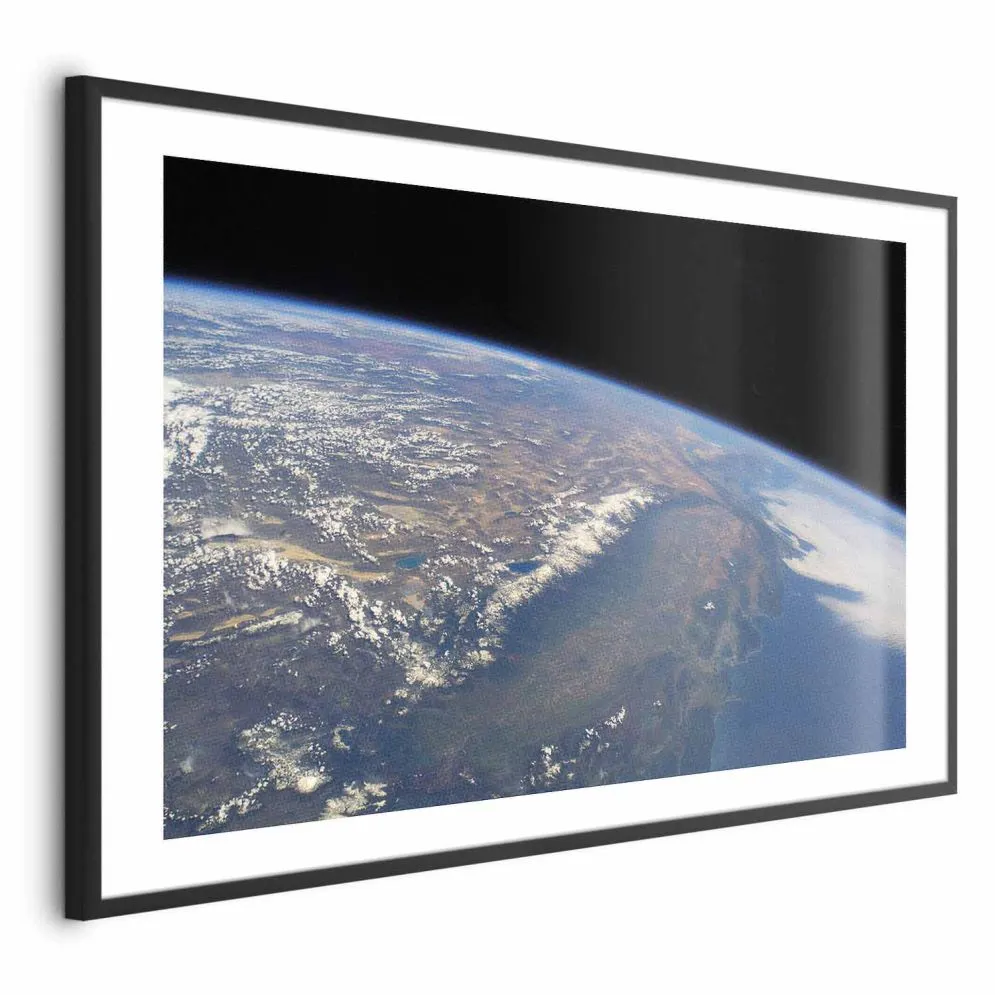 Plakat Potęga ziemi 42x29,7 cm z ramą czarną z marginesem | MIRAT.