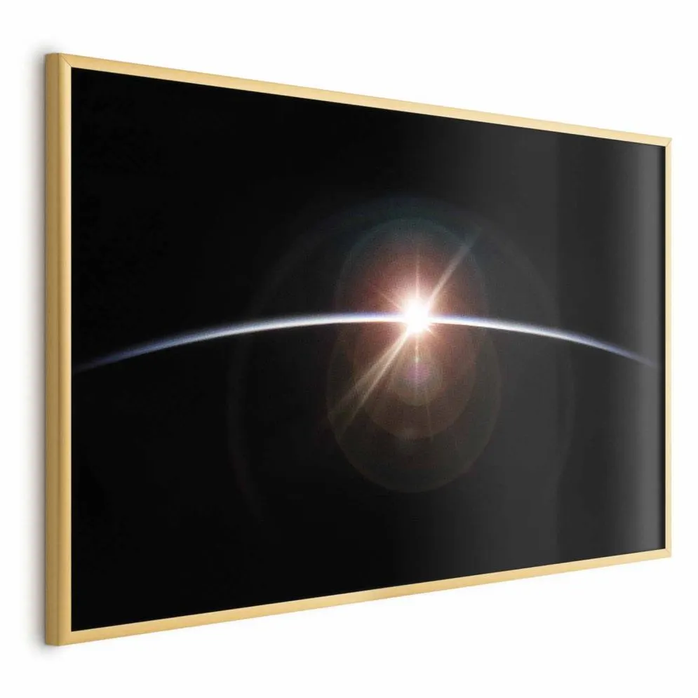 Plakat Horyzont 60x40 cm z ramą złotą bez marginesu | MIRAT.