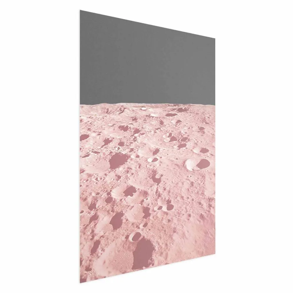 Plakat Różowy księżyc 60x90 cm bez ramy bez marginesu | MIRAT.