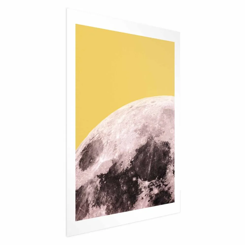 Plakat Słoneczny księżyc 21x30 cm bez ramy z marginesem | MIRAT.