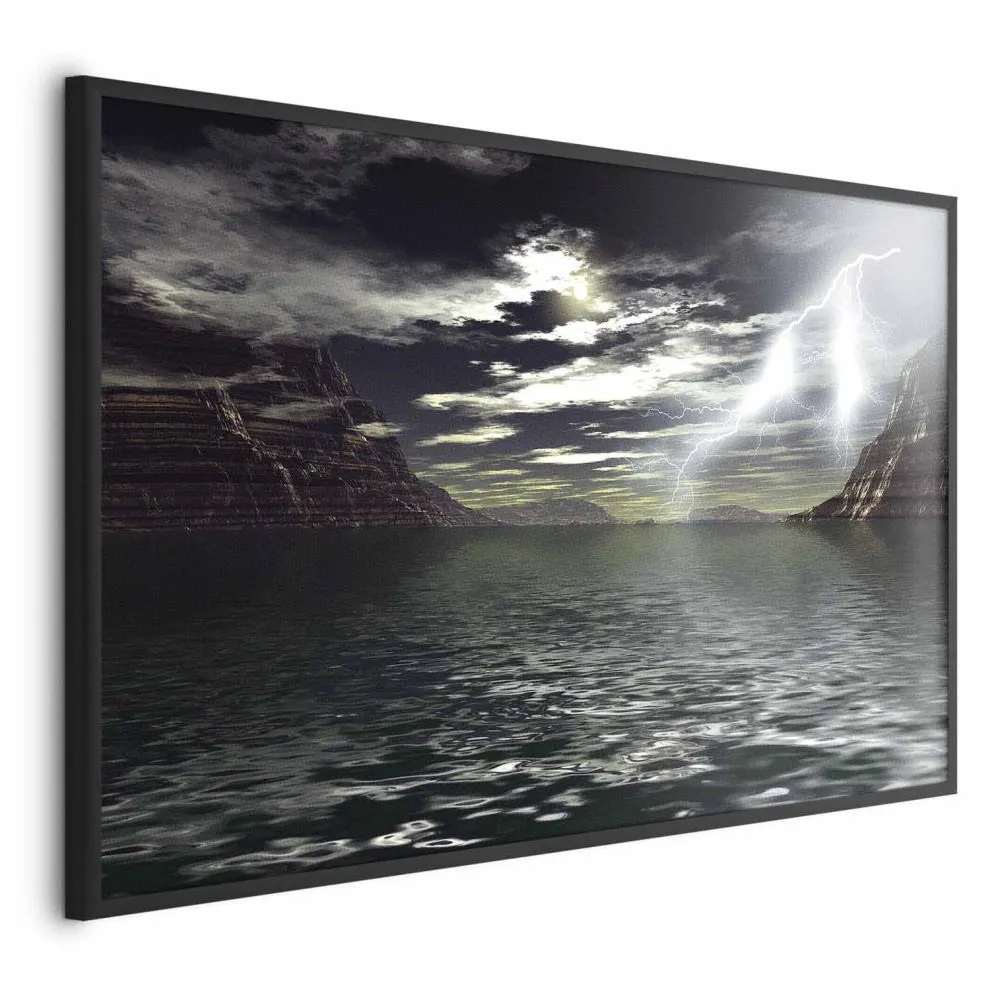 Plakat Burza 42x29,7 cm z ramą czarną bez marginesu | MIRAT.