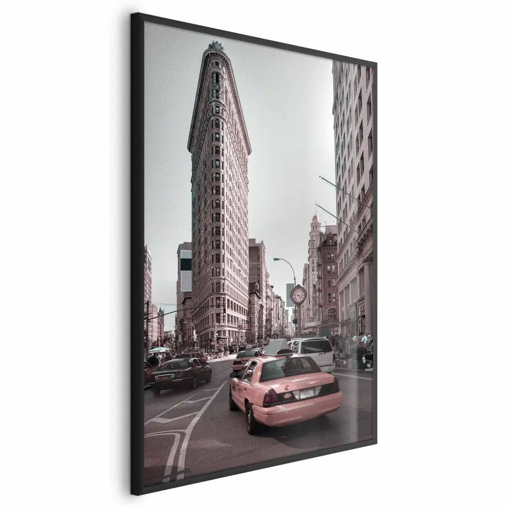 Plakat Miejski ruch 21x30 cm z ramą czarną bez marginesu | MIRAT.