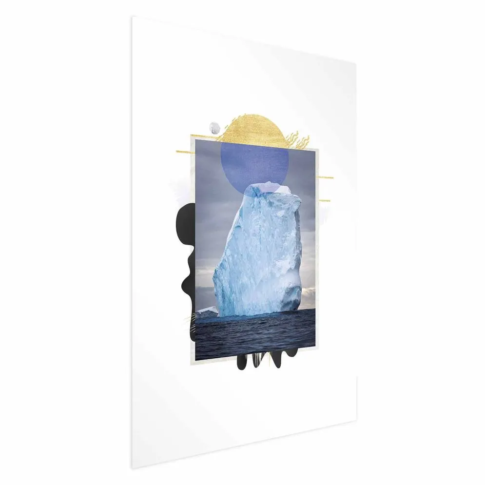 Plakat Góra lodowa 21x30 cm bez ramy z marginesem | MIRAT.
