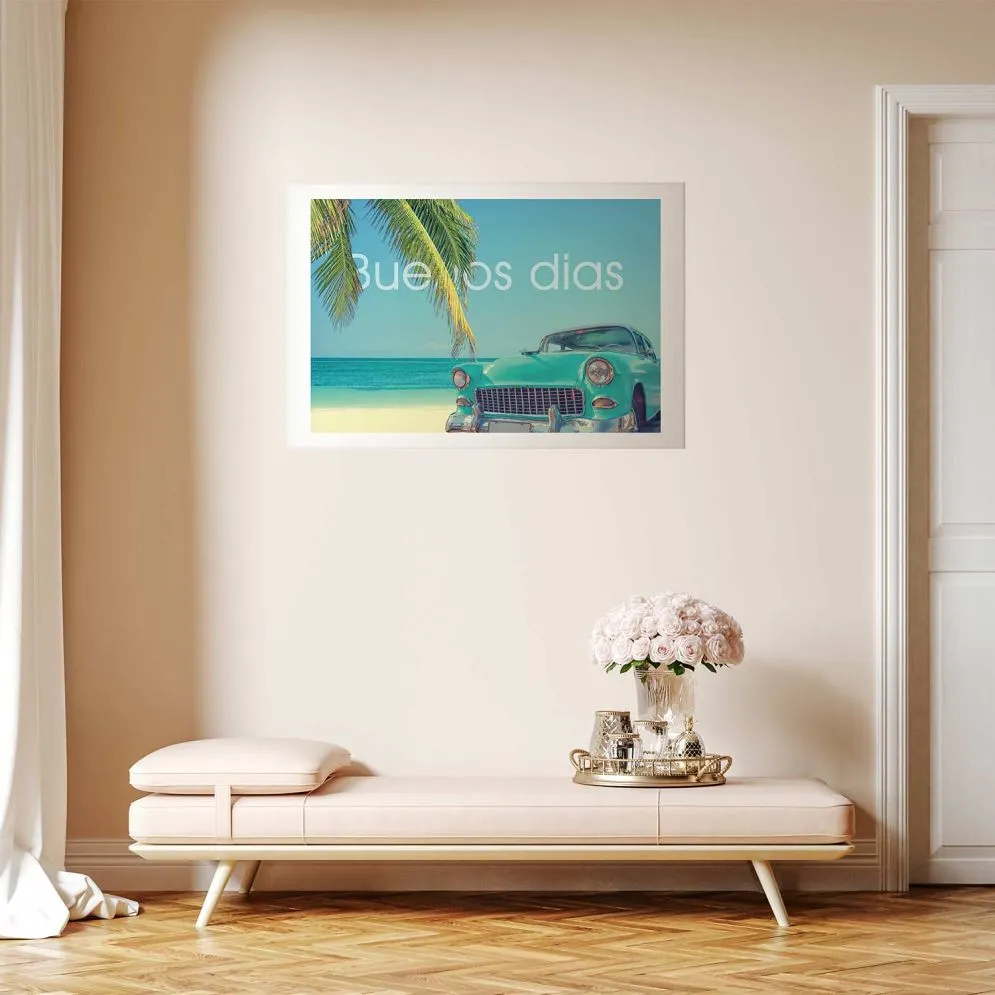 Plakat Buenos dias 90x60 cm bez ramy z marginesem | MIRAT.