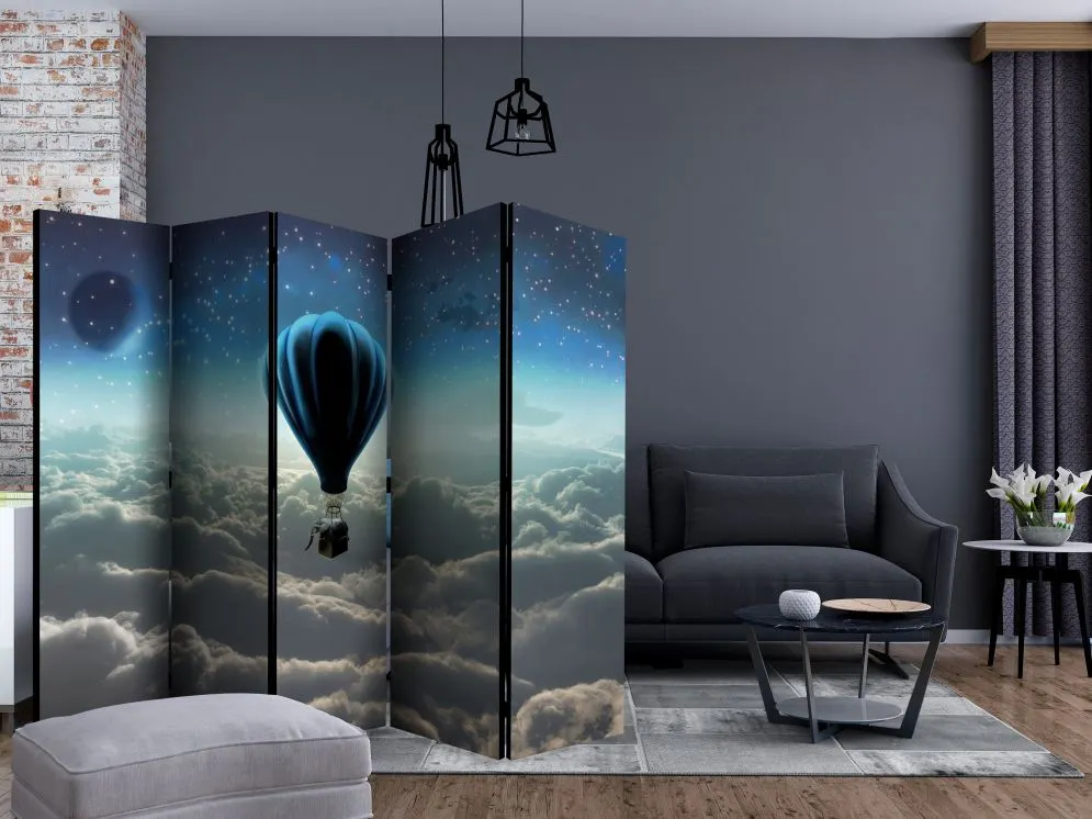 Parawan akustyczny Pejzaże 225x172 cm 5-częściowy wielokolorowy | MIRAT.