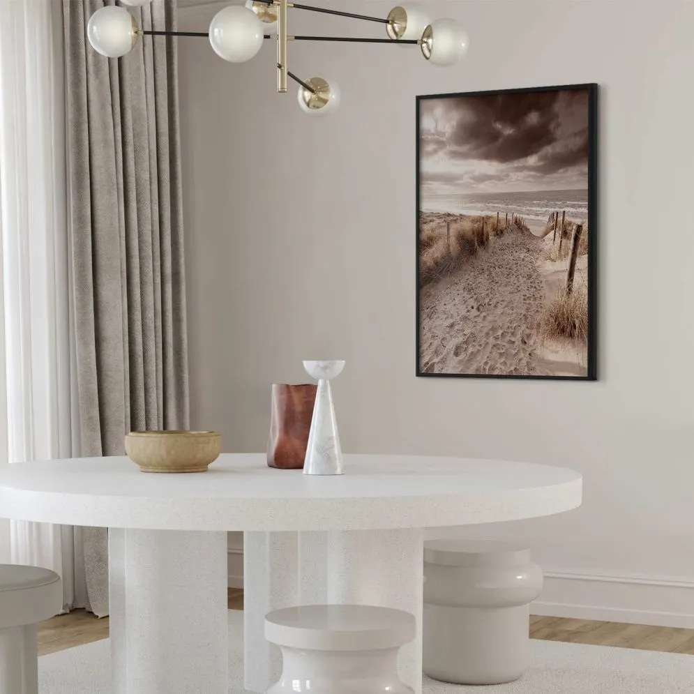 Plakat Odległa wydma 40x60 cm z ramą czarną bez marginesu | MIRAT.