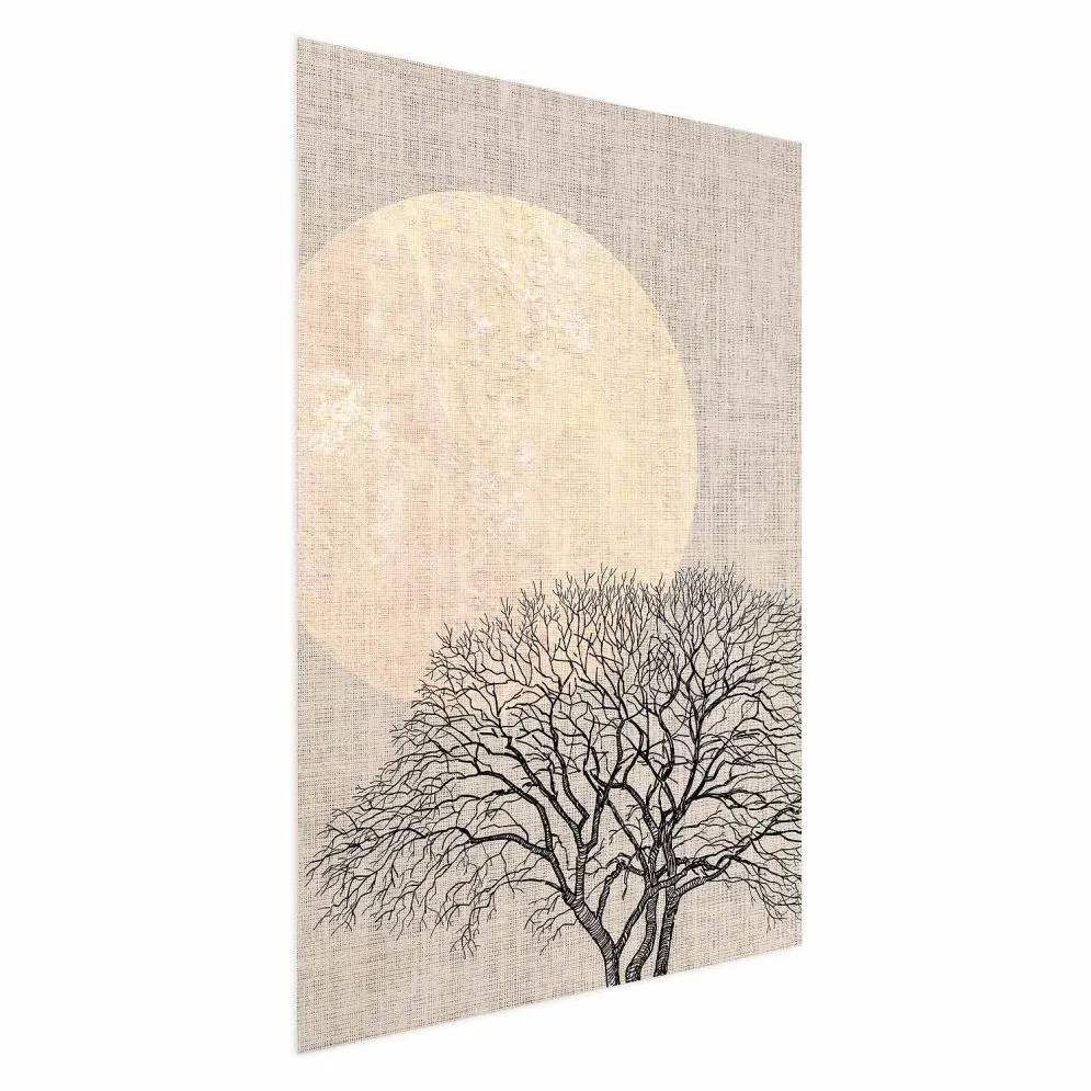 Plakat Poranna pełnia księżyca 21x30 cm bez ramy bez marginesu | MIRAT.