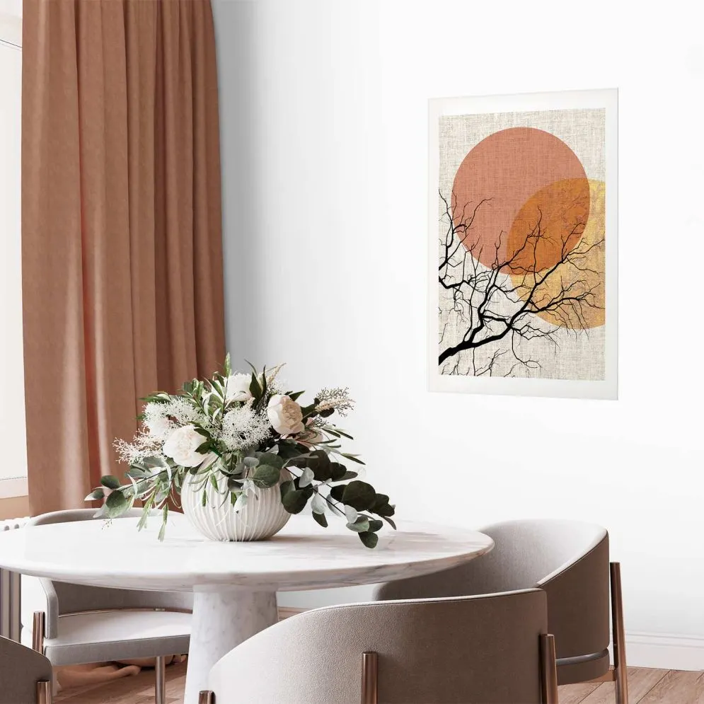 Plakat Podwójny księżyc 40x60 cm bez ramy z marginesem | MIRAT.