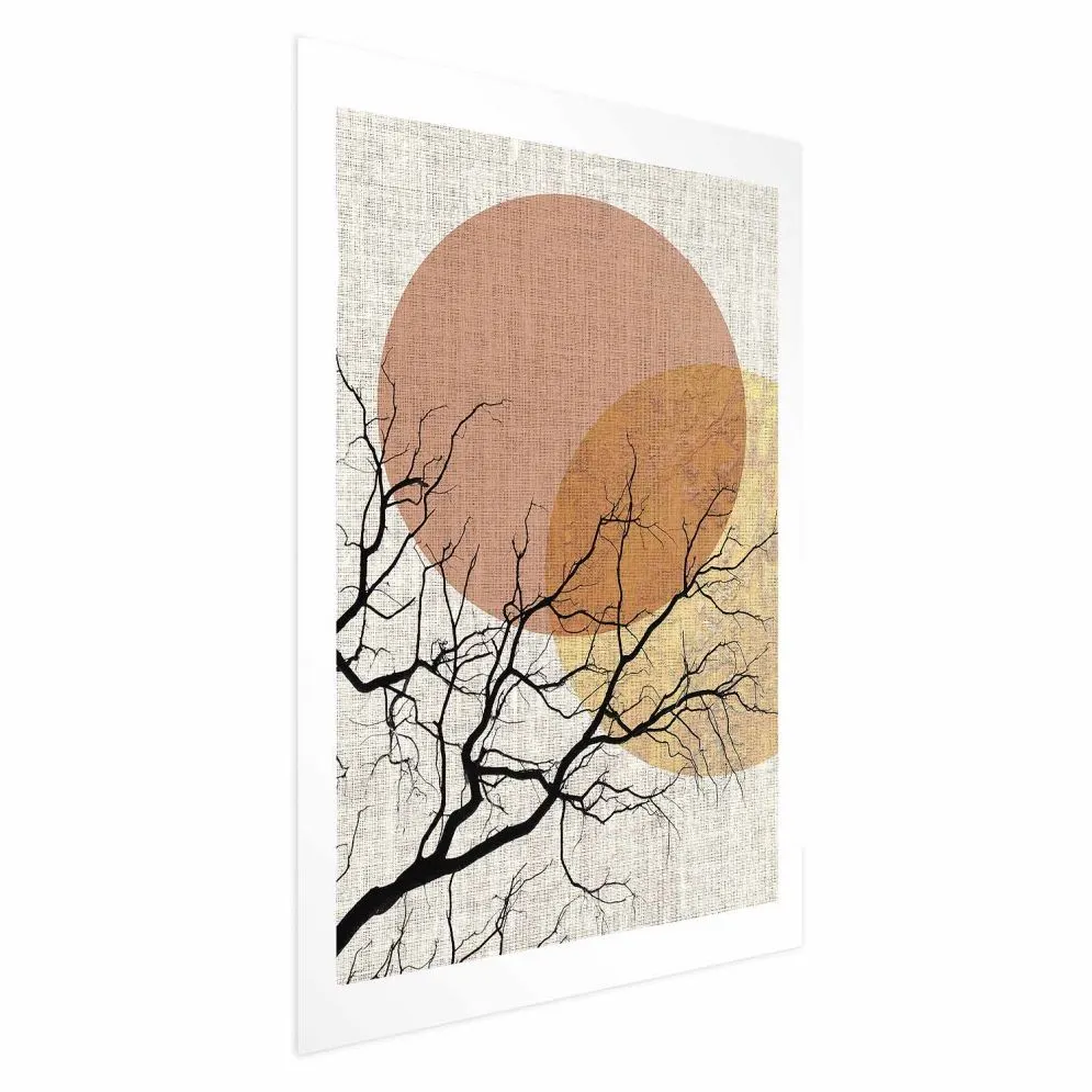 Plakat Podwójny księżyc 40x60 cm bez ramy z marginesem | MIRAT.