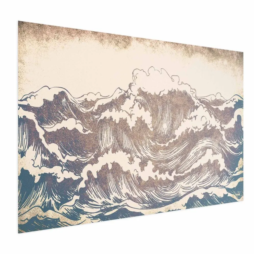 Plakat Olbrzymie fale 60x40 cm bez ramy bez marginesu | MIRAT.