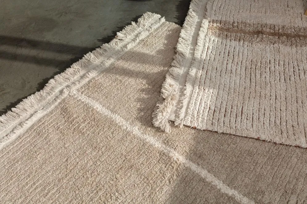 Dywan DUETTO SAGE 170x240 beżowy dwustronny do kuchni i salonu | MIRAT.