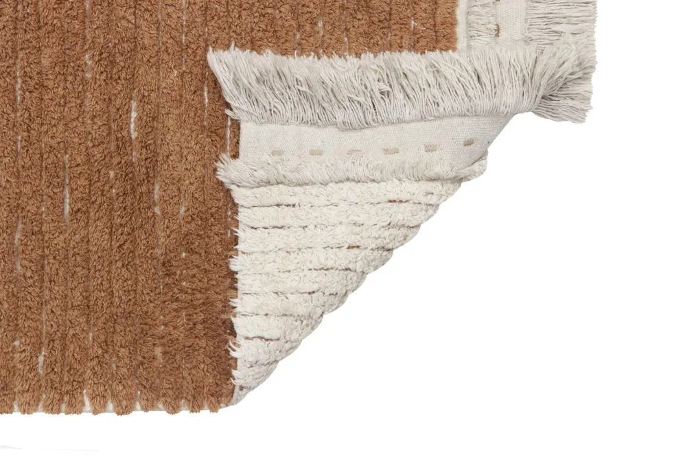 Dywan DUETTO TOFFEE 80x230 beżowy dwustronny do kuchni i salonu | MIRAT.