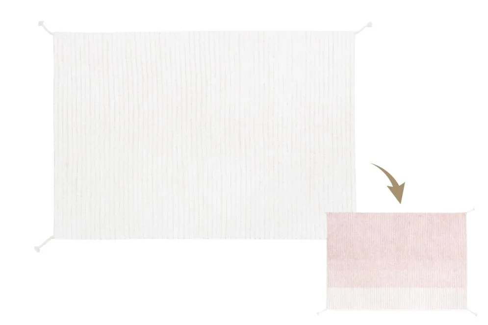Dywan dziecięcy GELATO PINK 120x160 różowy/beżowy dwustronny | MIRAT.