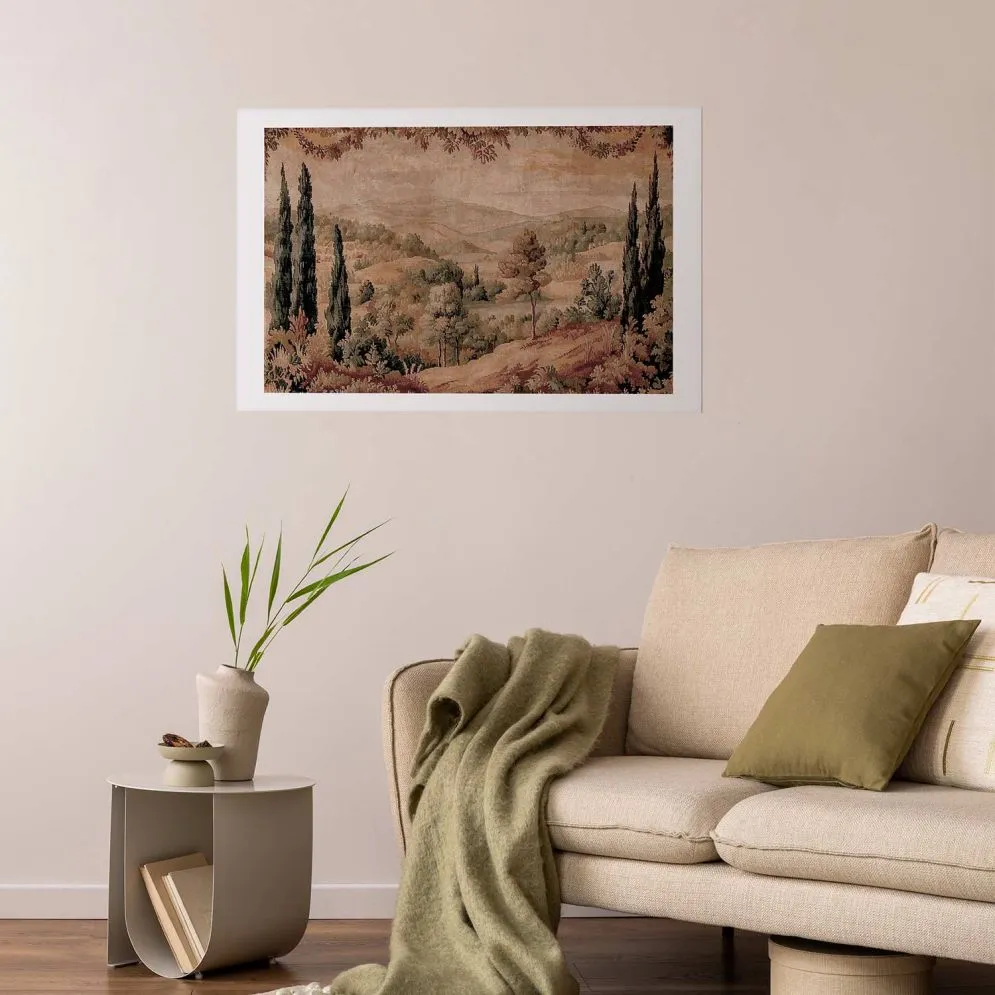 Plakat Śródziemnomorski krajobraz 40x60 cm bez ramy z marginesem | MIRAT.
