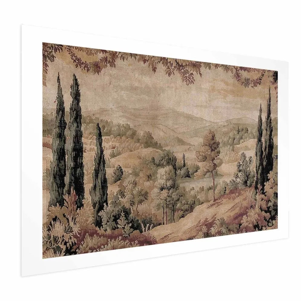 Plakat Śródziemnomorski krajobraz 40x60 cm bez ramy z marginesem | MIRAT.