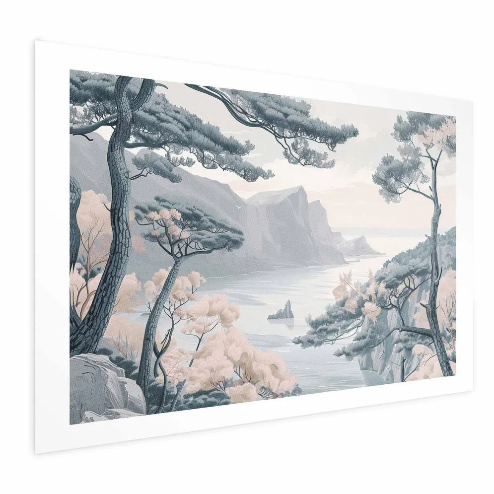 Plakat Błękitne wybrzeże 60x40 cm bez ramy bez marginesu | MIRAT.