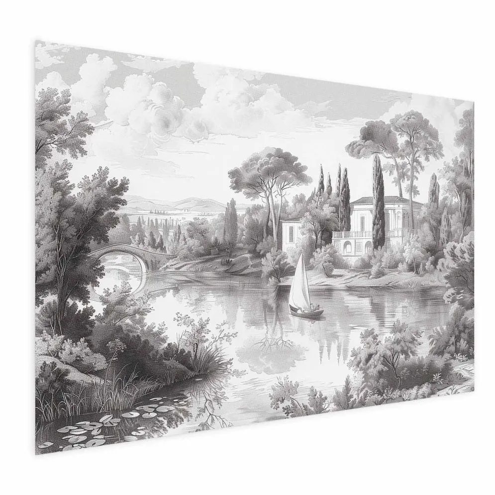 Plakat Pejzaż vintage 90x60 cm bez ramy z marginesem | MIRAT.