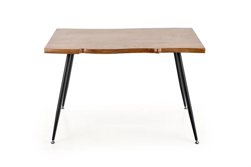 Stół LARSON 120x80 dąb naturalny na metalowych nogach | MIRAT. styl LOFT