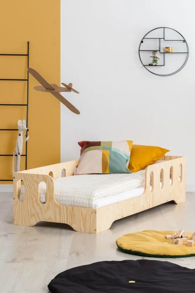 Łóżko dziecięce KIKI 1 80x140 sosna polskiej produkcji | MIRAT. w stylu kolekcja