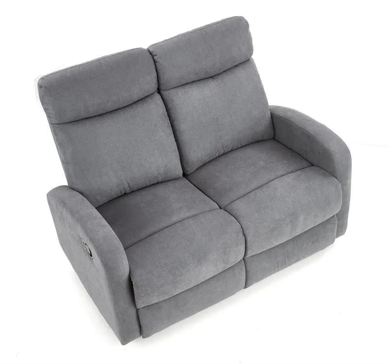 Sofa OSLO 2S szara tapicerowana do salonu | MIRAT.