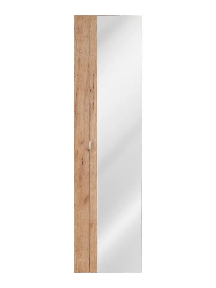 Szafka łazienkowa CAPRI 45 cm dąb z lustrem słupek | MIRAT. w stylu  kolekcja CAPRI