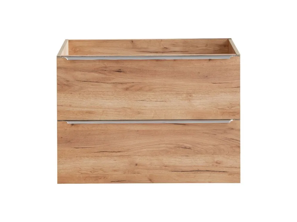 Szafka pod umywalkę CAPRI 80 cm dąb wisząca z szufladami | MIRAT. w stylu kolekcja CAPRI