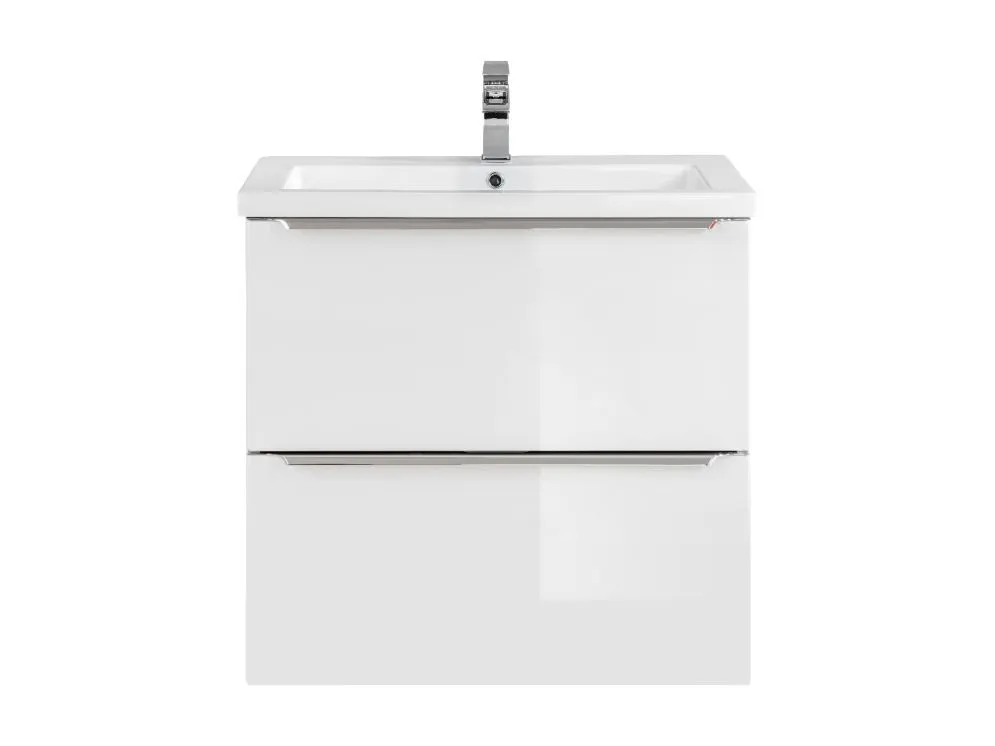 Szafka pod umywalkę MILANO / CAPRI 60 cm biała wisząca | MIRAT. w stylu kolekcja CAPRI