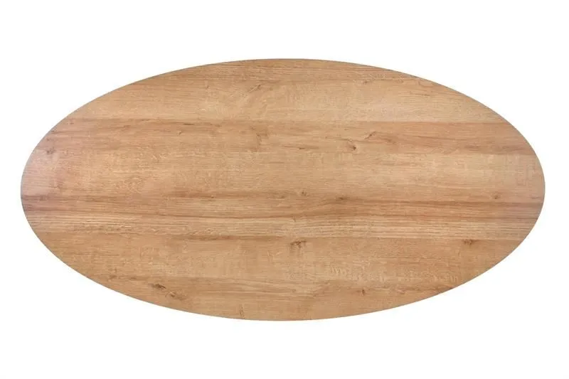 Stolik kawowy CAROLINA 120x60 dąb/czarna do salonu w stylu industrialnym | MIRAT. styl LOFT
