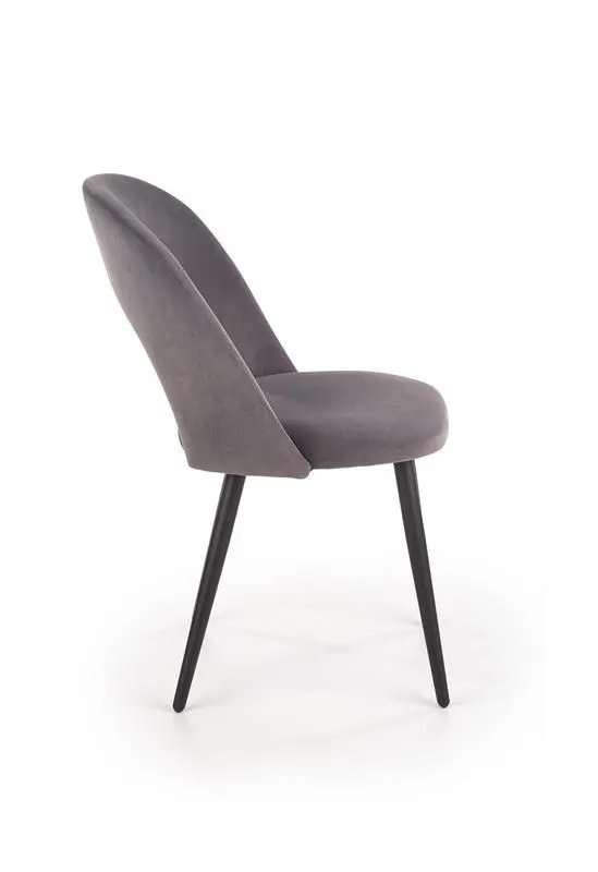 Krzesło K384 VELVET szare nowoczesne do jadalni | MIRAT. w stylu kolekcja