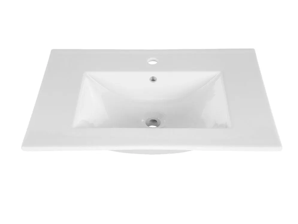 Szafka pod umywalkę BROOKLIN 80 cm dąb craft złoty stojąca szeroka loft | MIRAT. w stylu LOFT kolekcja BROOKLIN