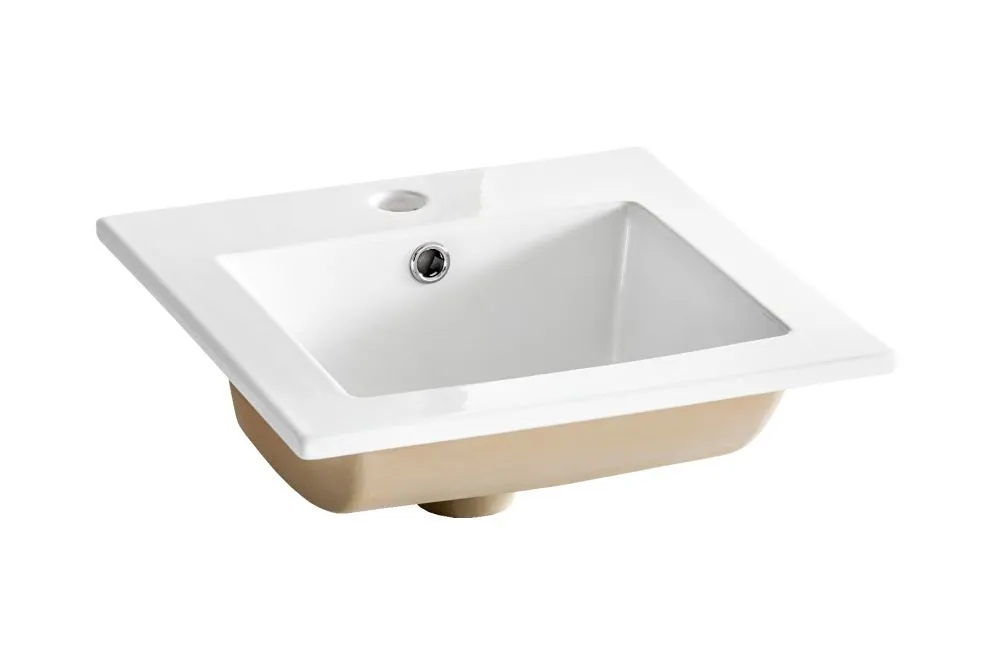 Szafka pod umywalkę ARUBA 40 cm biała/dąb z szufladami | MIRAT. w stylu  kolekcja ARUBA