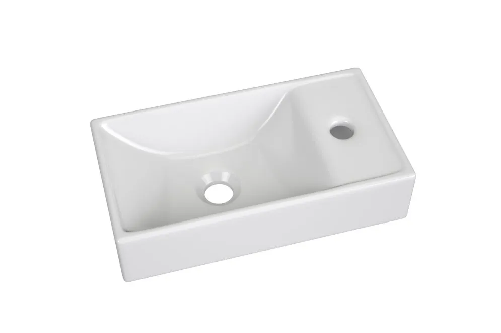 Szafka pod umywalkę ARUBA 40 cm biała/dąb mała | MIRAT. w stylu kolekcja ARUBA