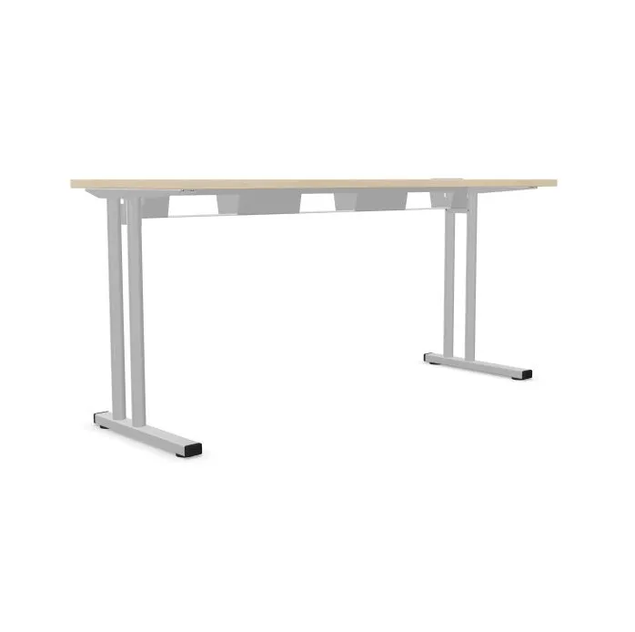 Biurko EASY SPACE C-LEG RC 140x60cm akacjowe proste I sklep meblowy MIRAT.
