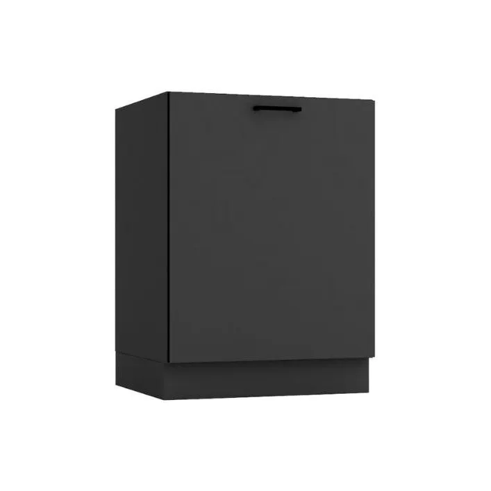 Szafka kuchenna stojąca ANIKA D60PC P/L grafitowa pod płytę grzewczą I sklep meblowy MIRAT.