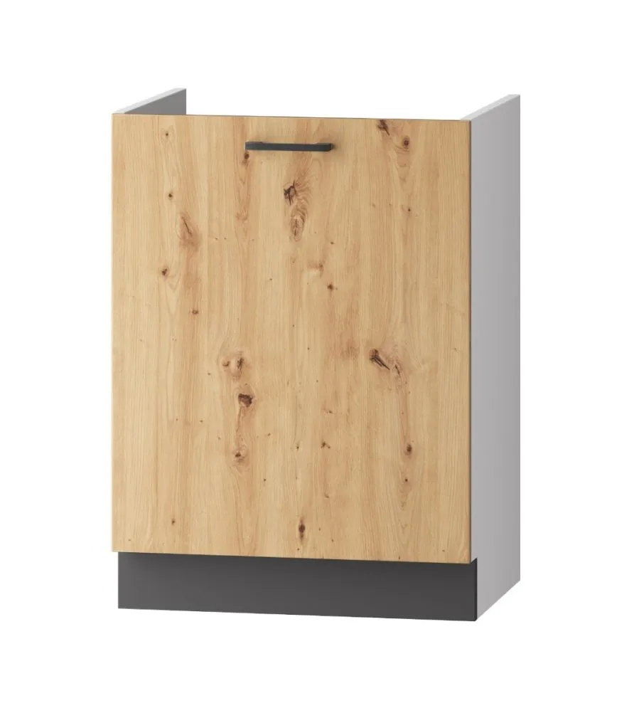 Szafka pod zlew 60 CLARA D60ZL P/L dąb do kuchni | MIRAT. w stylu kolekcja CLARA
