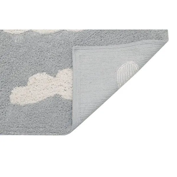 Dywan dziecięcy CLOUDS GRIS 120x160 szary w białe chmurki | MIRAT. w stylu kolekcja
